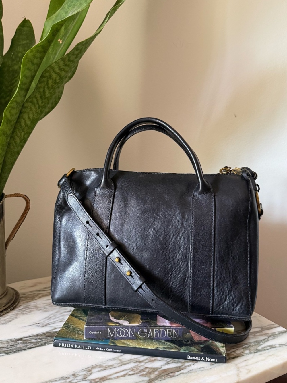 Madewell Prague Black Leather Handbag
